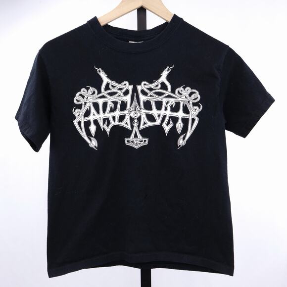 Gildan Other - Enslaved Band T Shirt Youth Large Black Metal Viking Metal Gildan Heavy Cotton